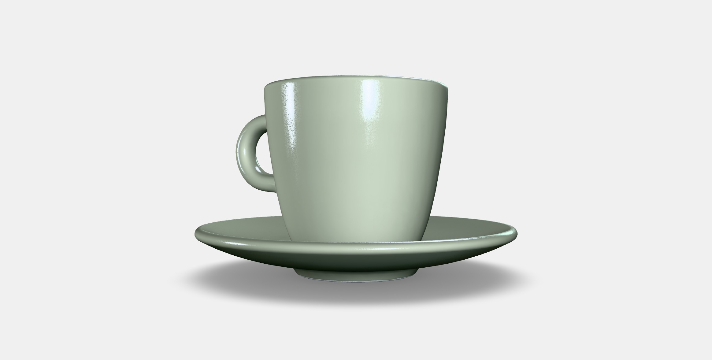 FARGKLAR Cup with saucer 4 Low-poly 3D model_4