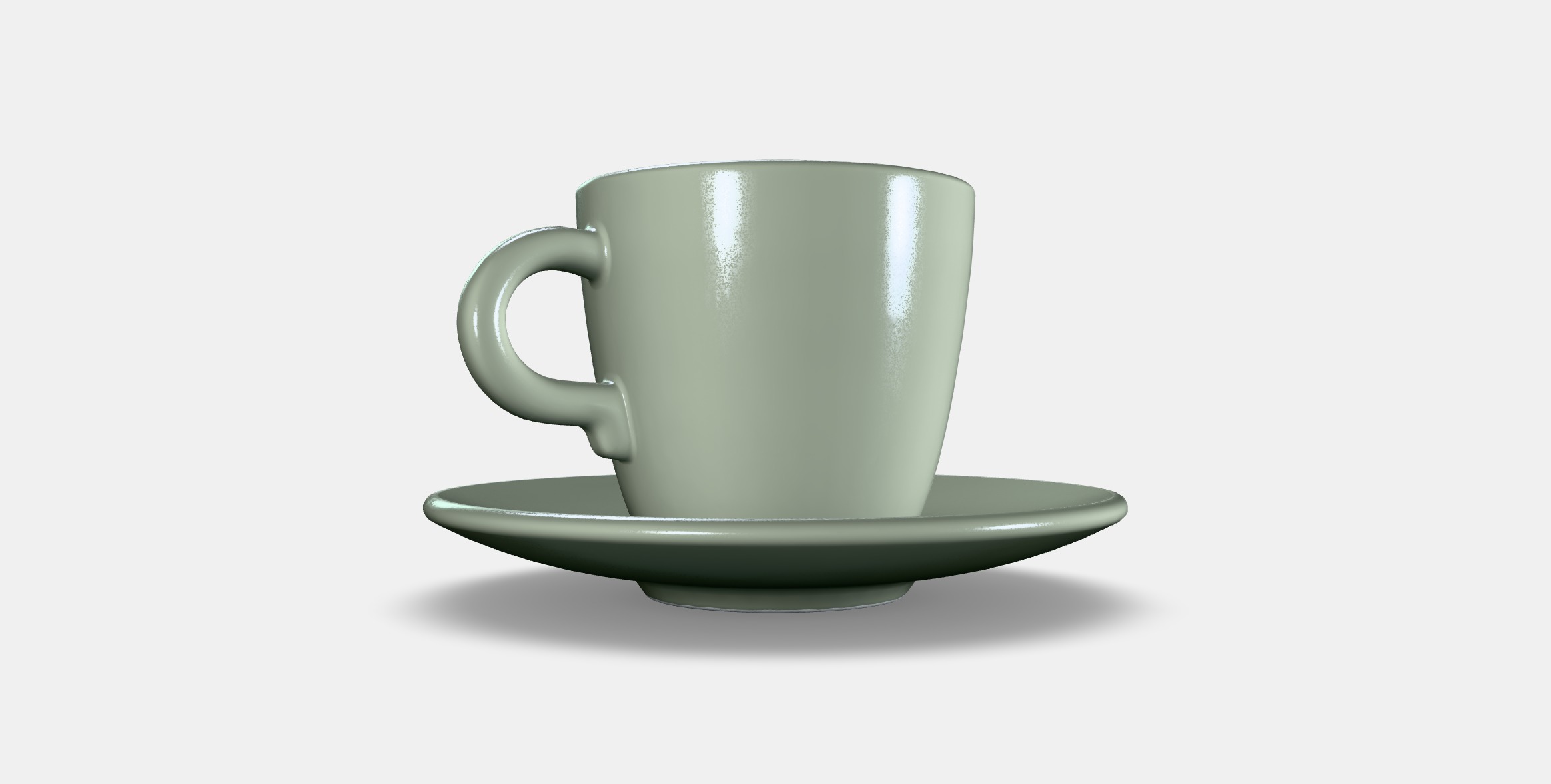 FARGKLAR Cup with saucer 4 Low-poly 3D model_16