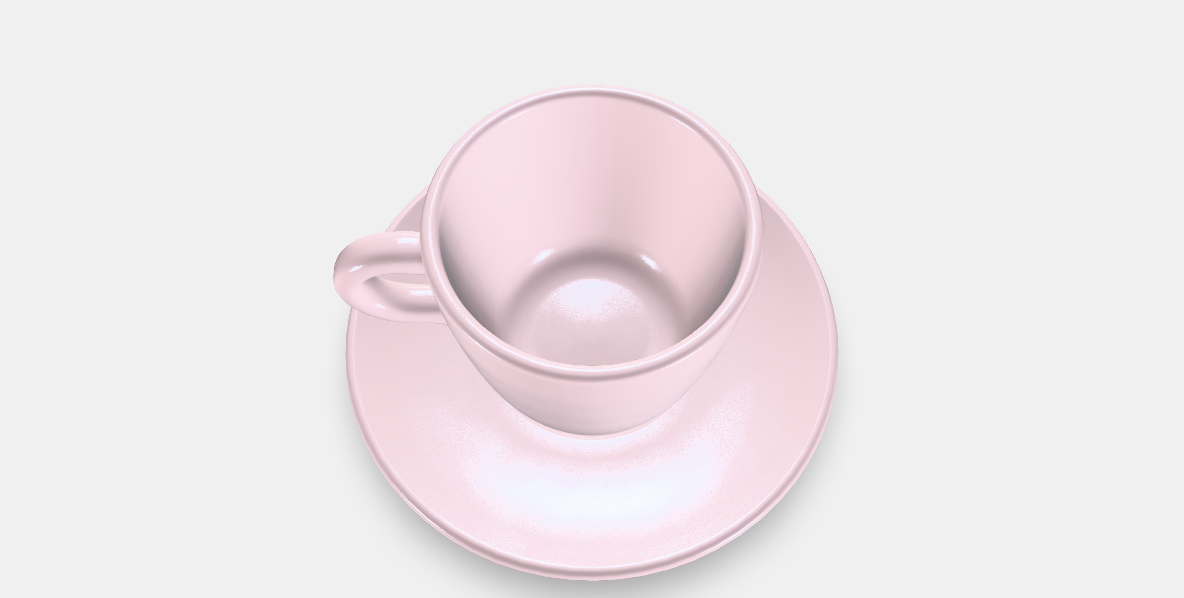 FARGKLAR Cup with saucer 5 Low-poly 3D model_2