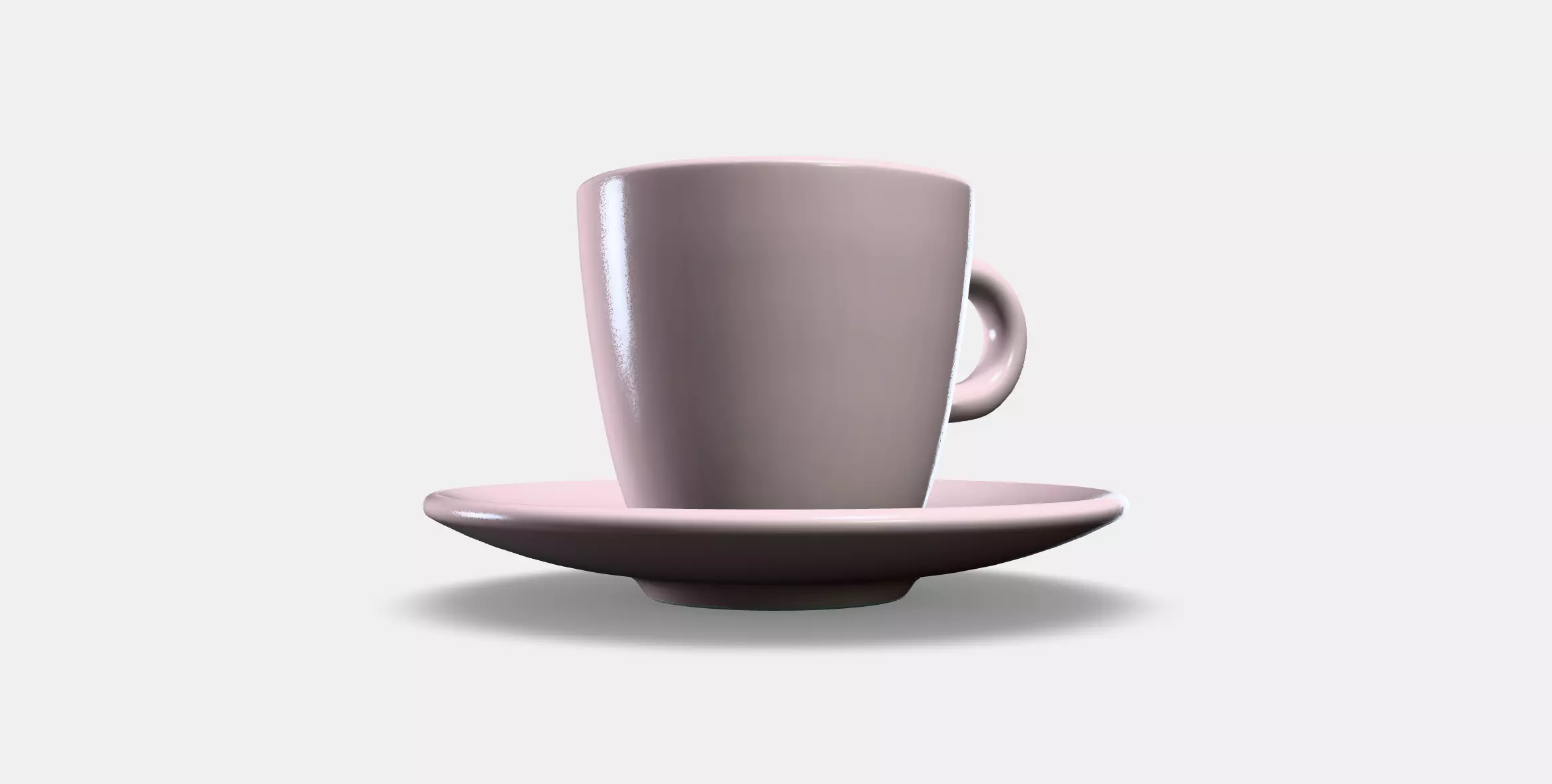 FARGKLAR Cup with saucer 5 Low-poly 3D model_0