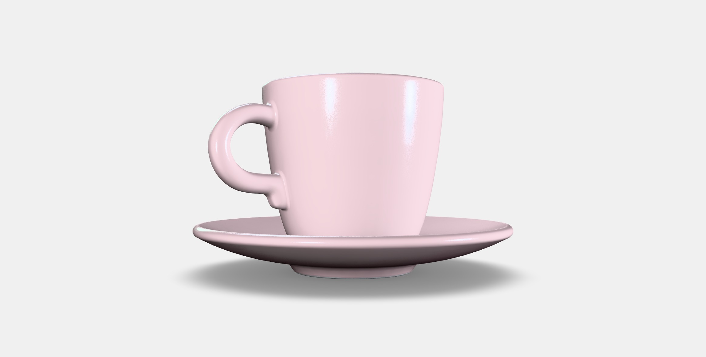 FARGKLAR Cup with saucer 5 Low-poly 3D model_16