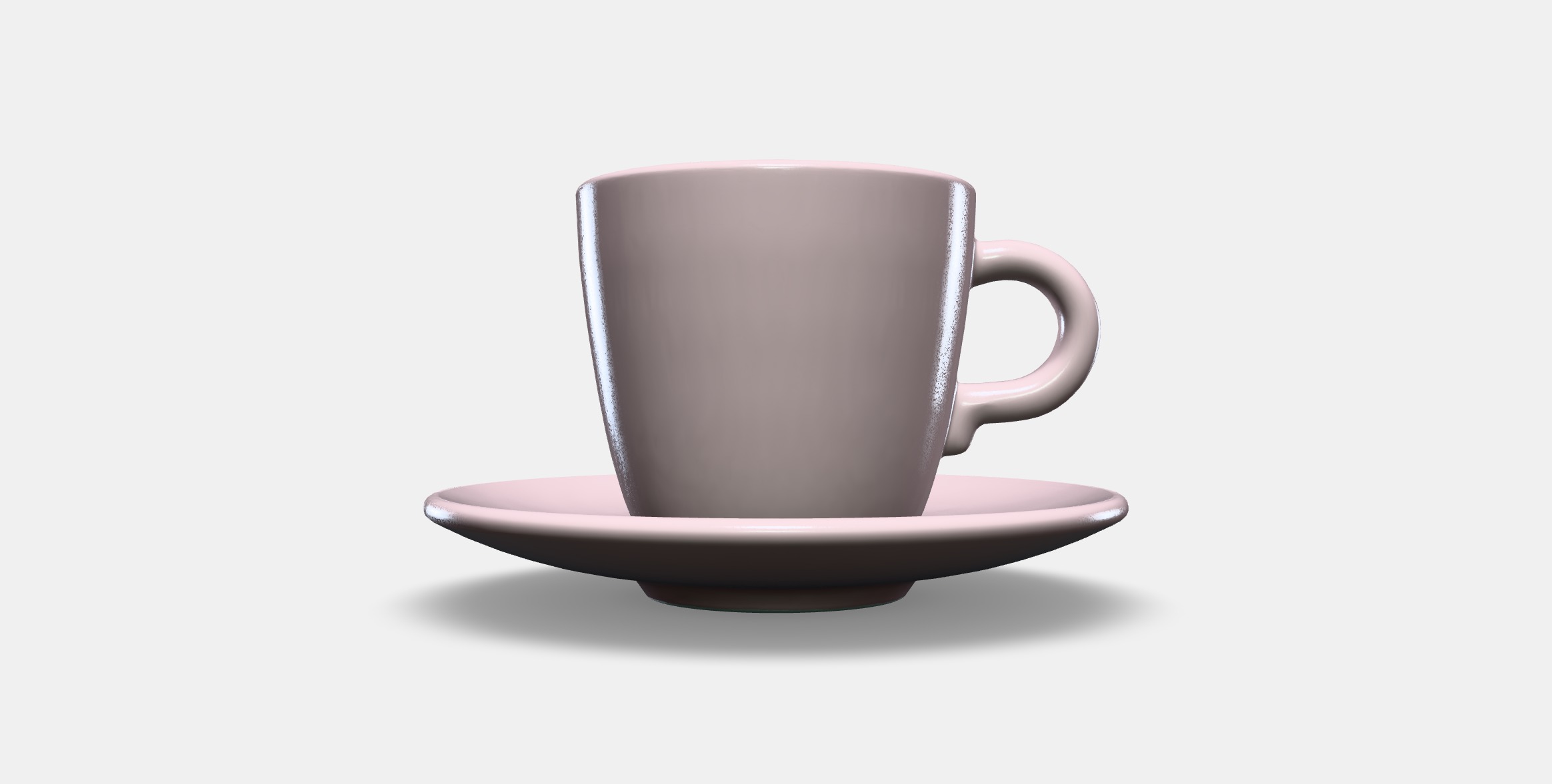 FARGKLAR Cup with saucer 5 Low-poly 3D model_8