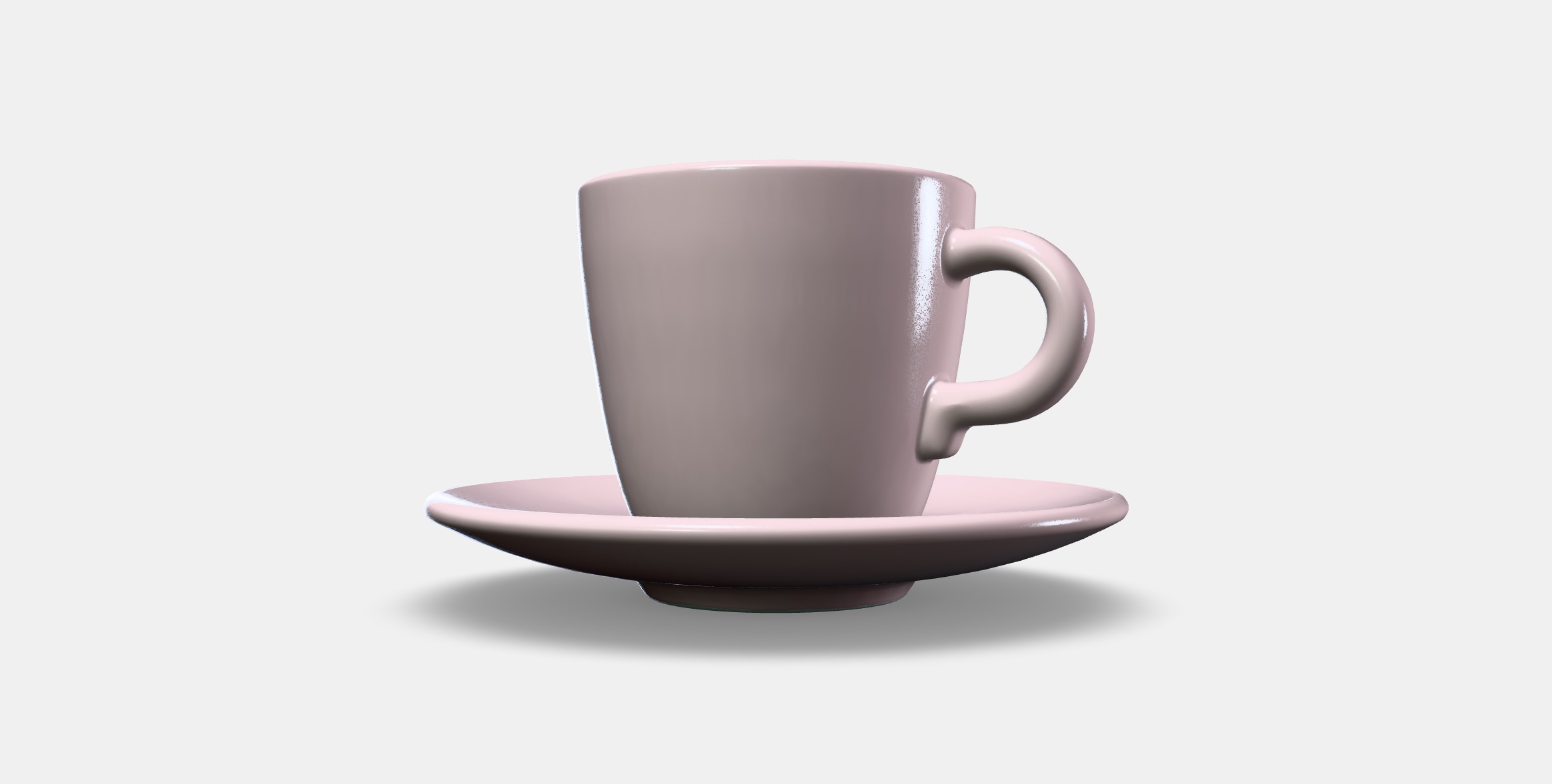 FARGKLAR Cup with saucer 5 Low-poly 3D model_12