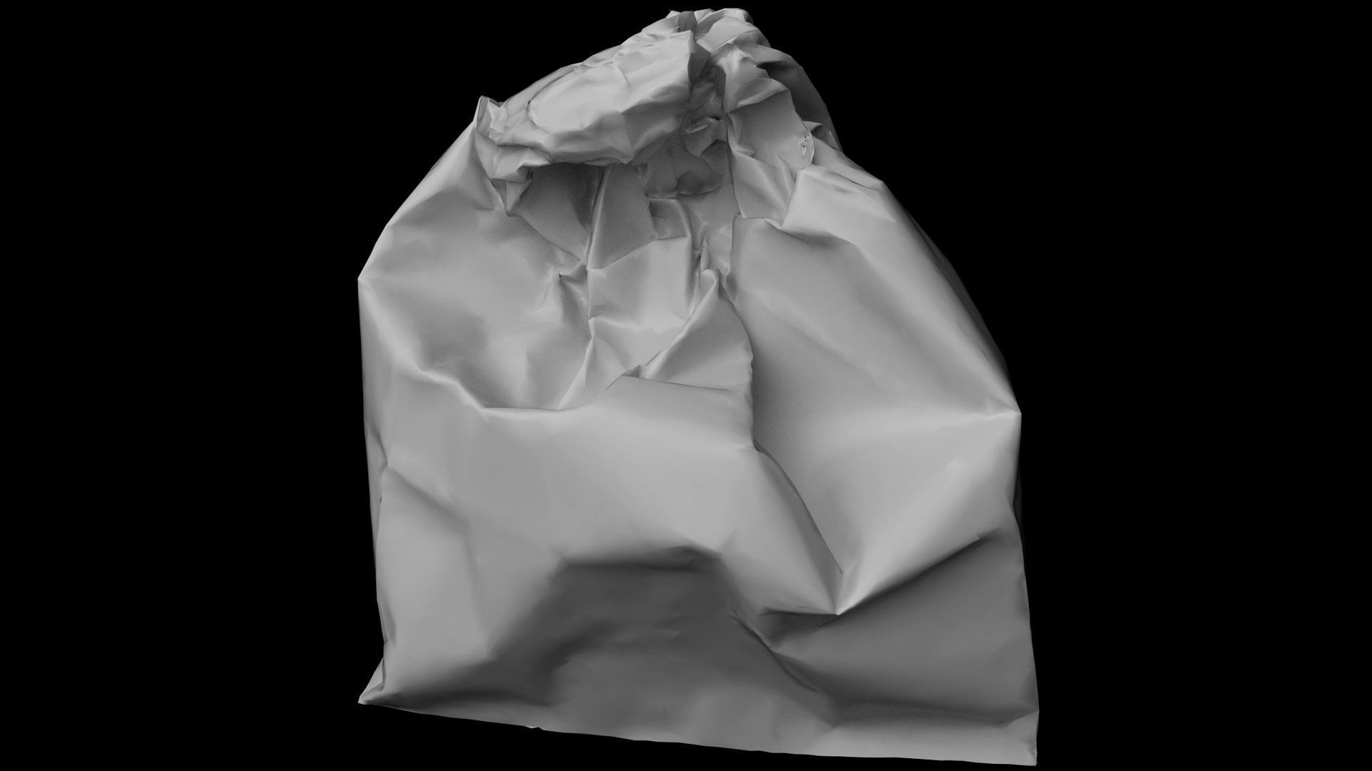crumpled paperbag fastfood trash pt3 photogrammetry Low-poly 3D model_6