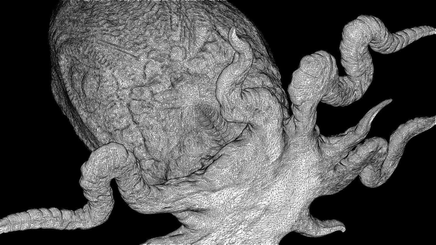 3D PRINTABLE ALIEN COVENANT CLOSED EGG WITH ROOTS 3D print model_11