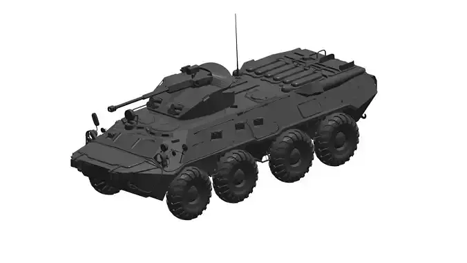 BTR - armored personnel carrier 3D model