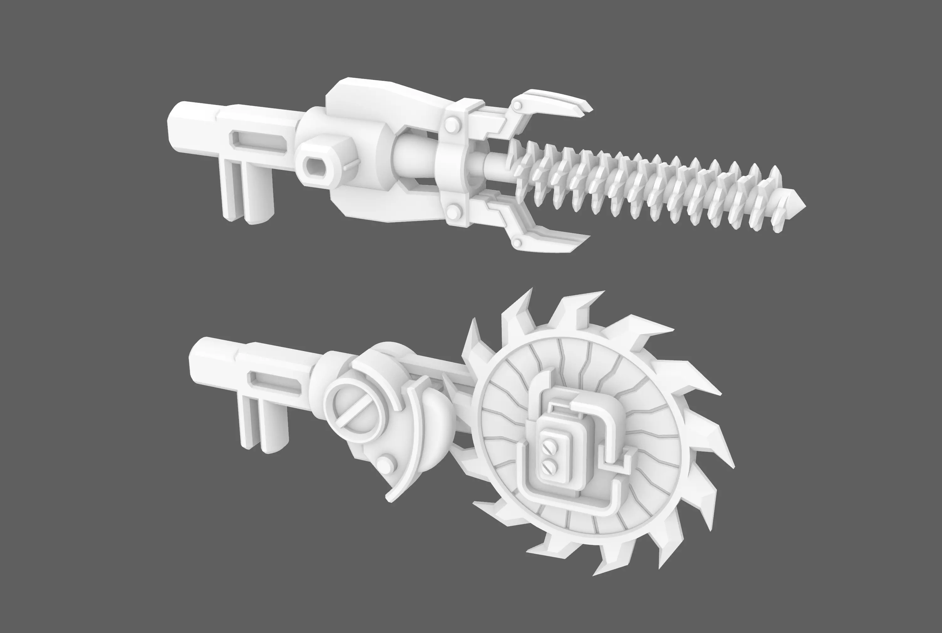 Drill and Saw for TFP Deluxe Knockout 3D print model_0