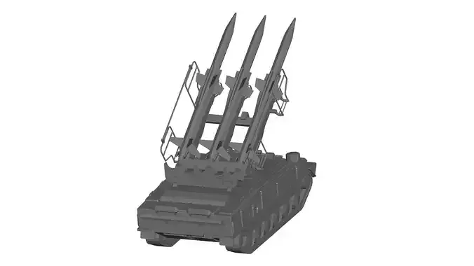 Buk missile system 3D model