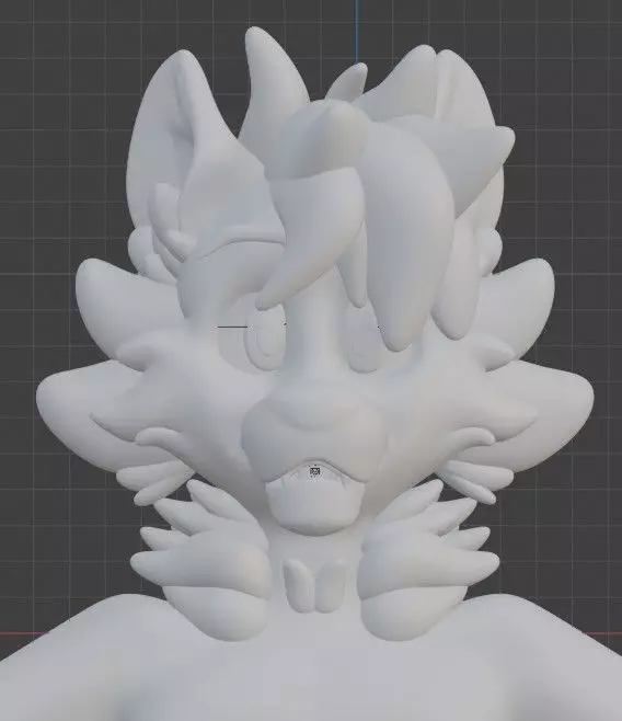 Raccoon character 3D model with rig 3D model_0