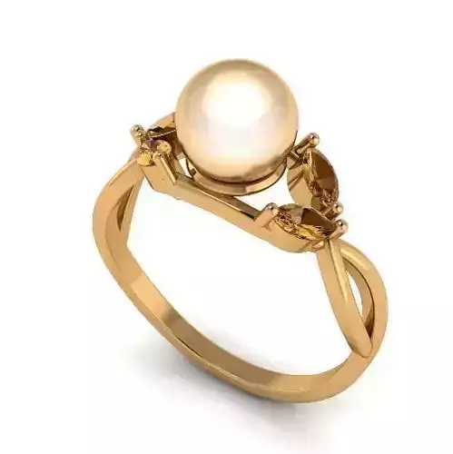 Ring with a Pearl stone N011131
