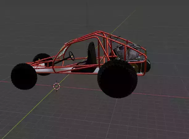 a god looking dune buggy with a Harley swap v twin