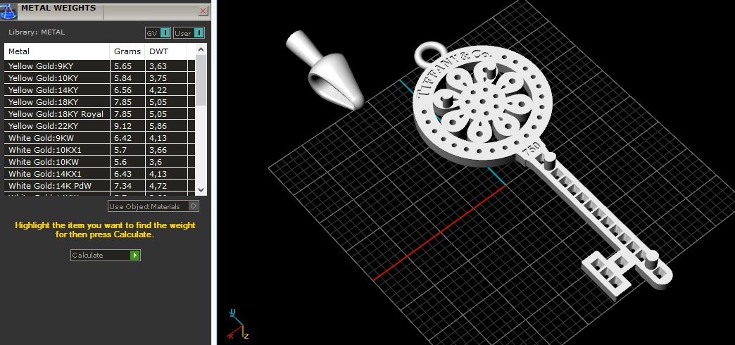 Pendant Key N011130 3D print model_8