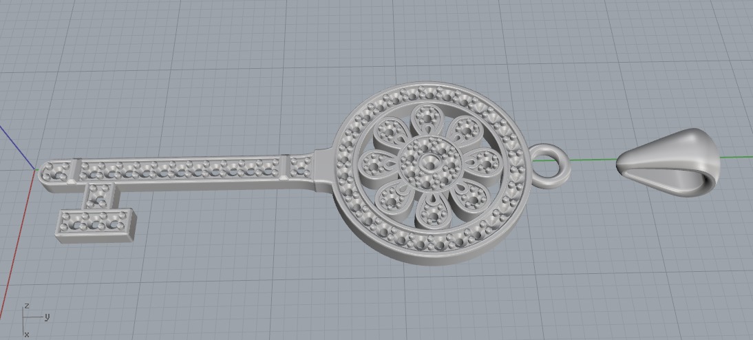Pendant Key N011130 3D print model_2