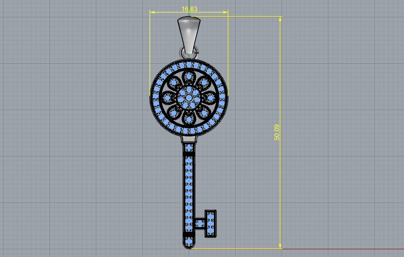 Pendant Key N011130 3D print model_5