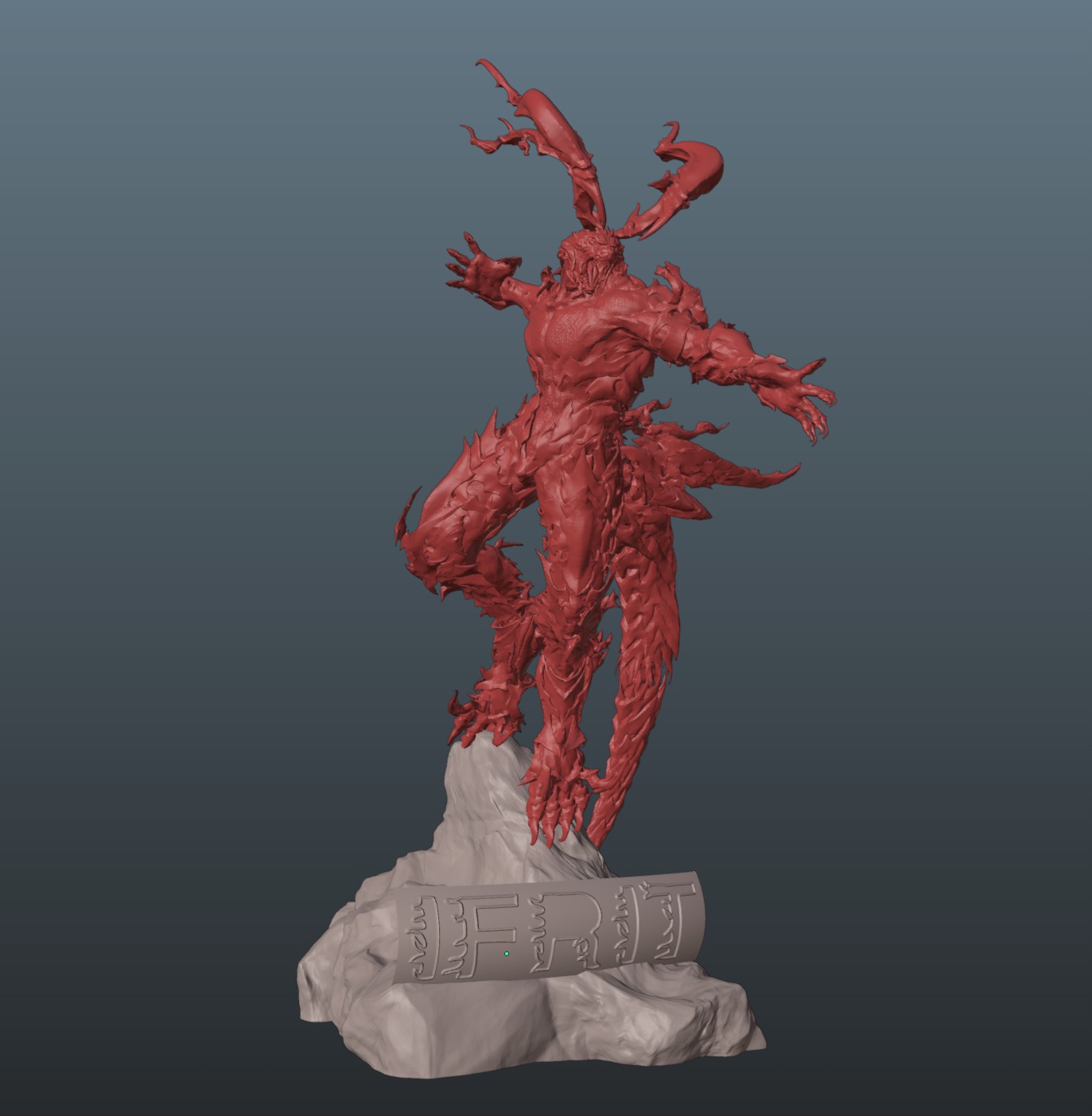 Final Fantasy XVI Ifrit 3D print model_1