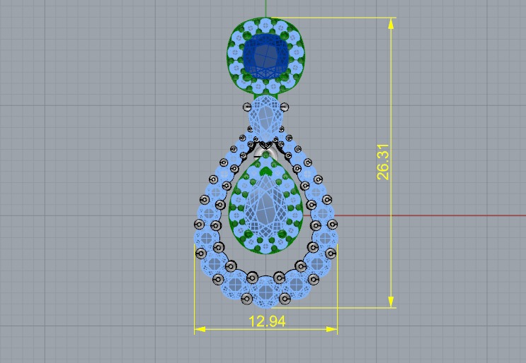 Pendant N011124 3D print model_5