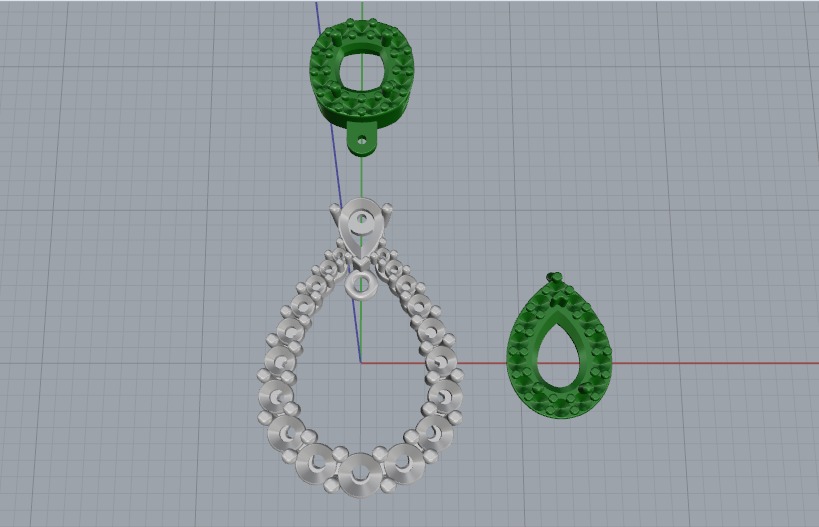 Pendant N011124 3D print model_2