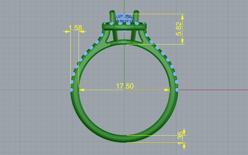 Ring N011121 3D print model_5