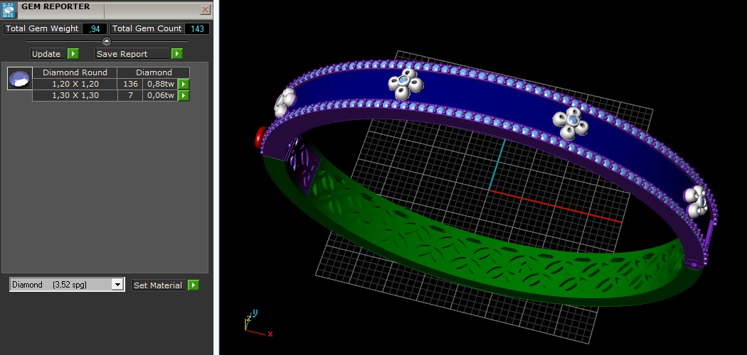 Bracelet N011101 3D print model_9