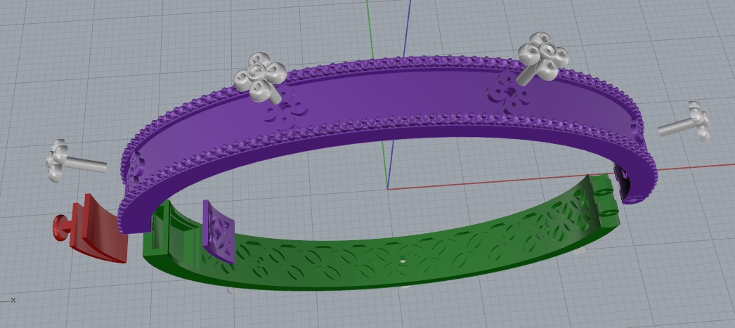 Bracelet N011101 3D print model_4