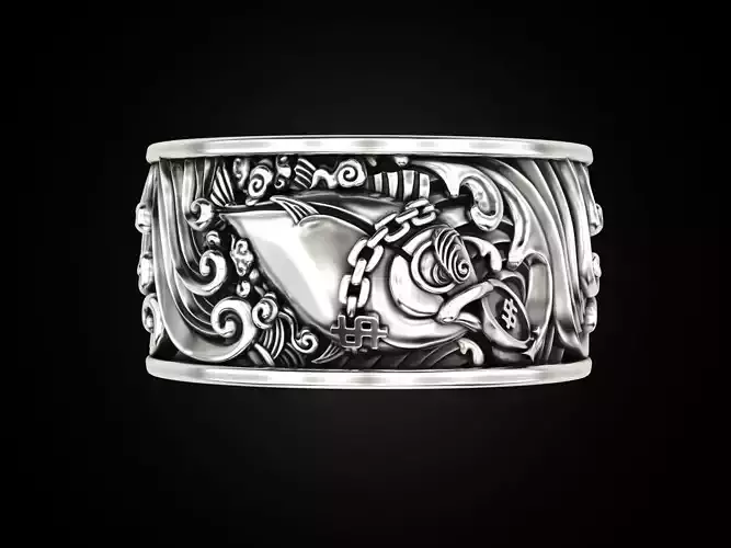 Money Grabbing Fish Ring