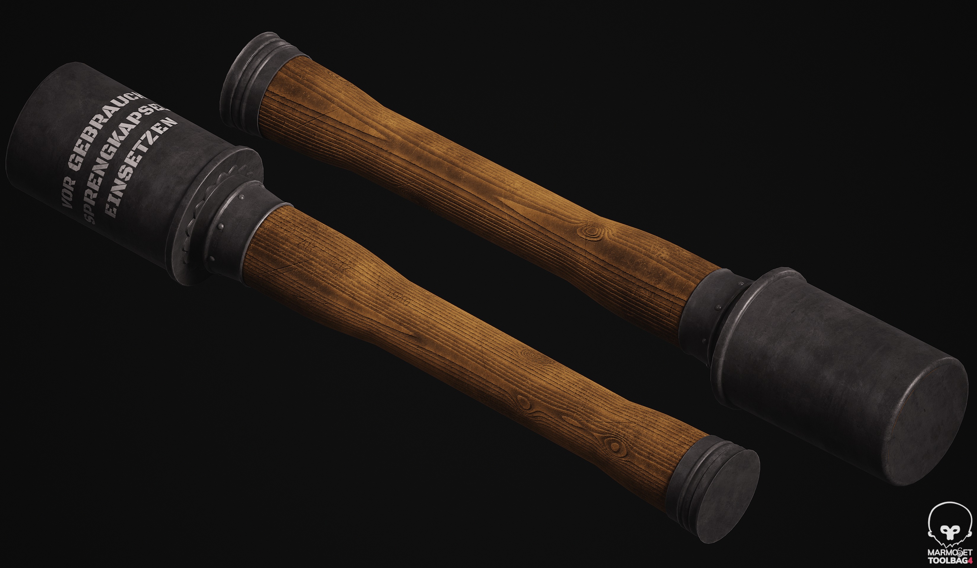 M24 Grenade Bag 3D Model 3D model_3