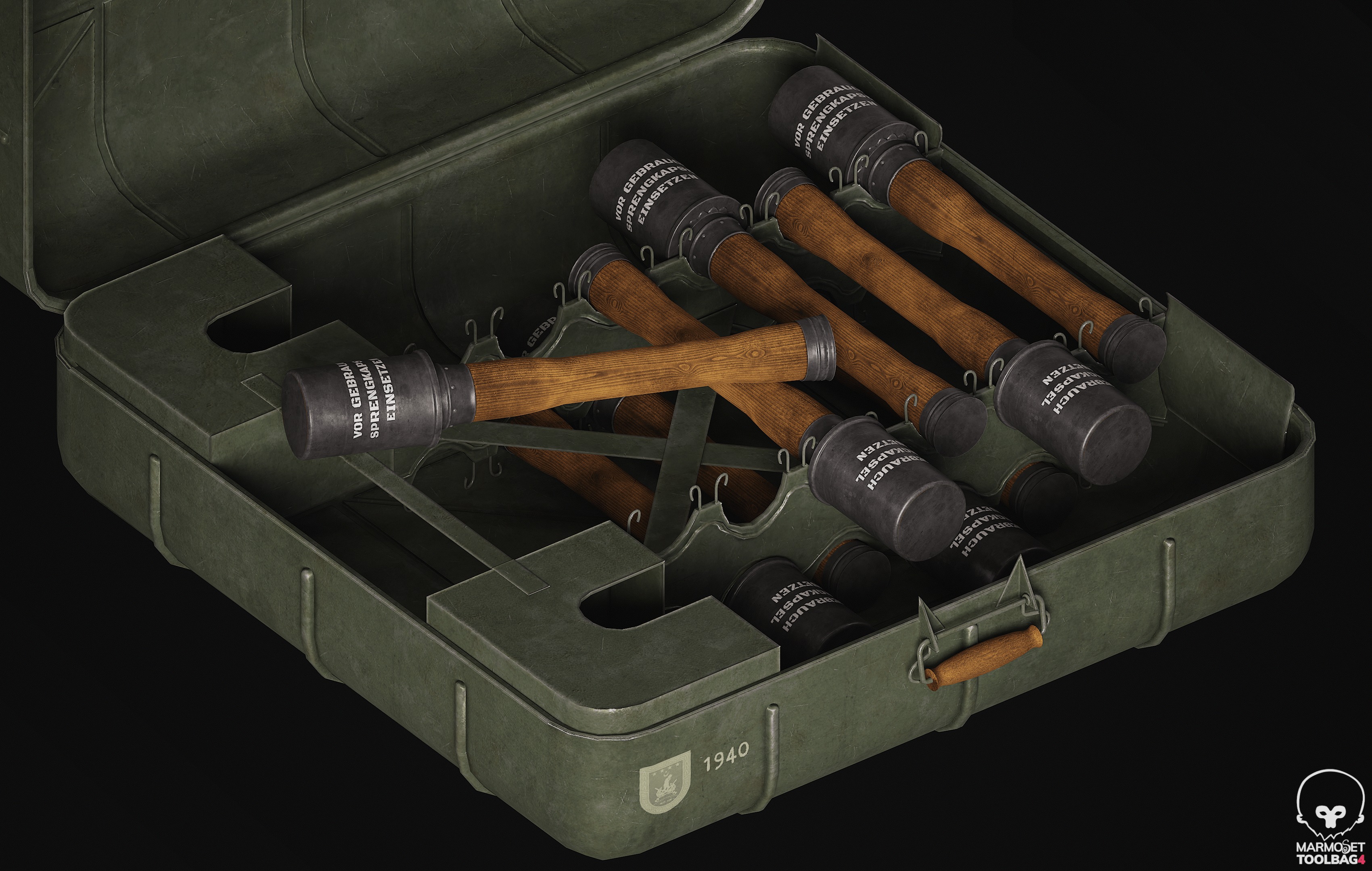 M24 Grenade Bag 3D Model 3D model_1