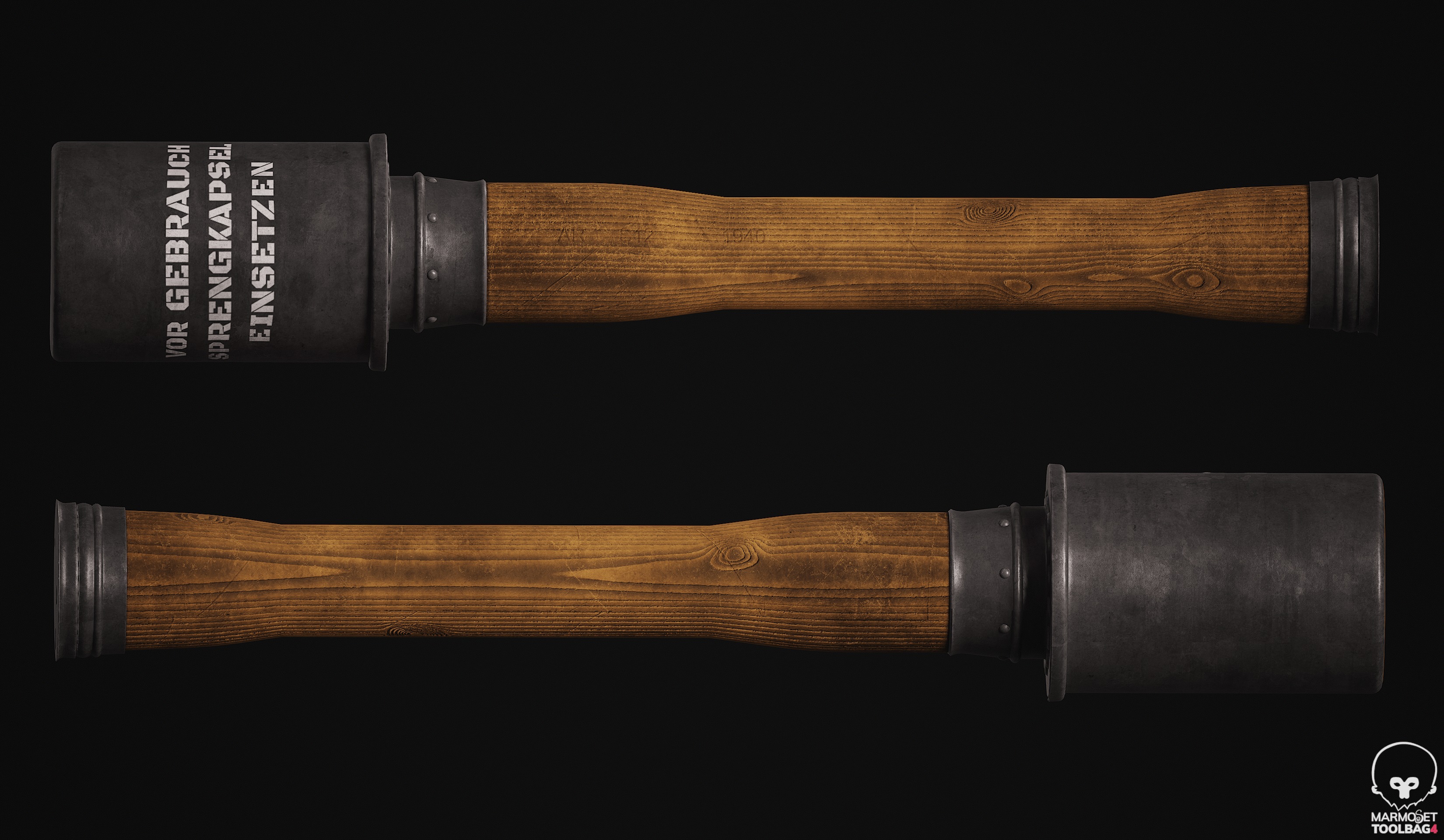 M24 Grenade Bag 3D Model 3D model_4