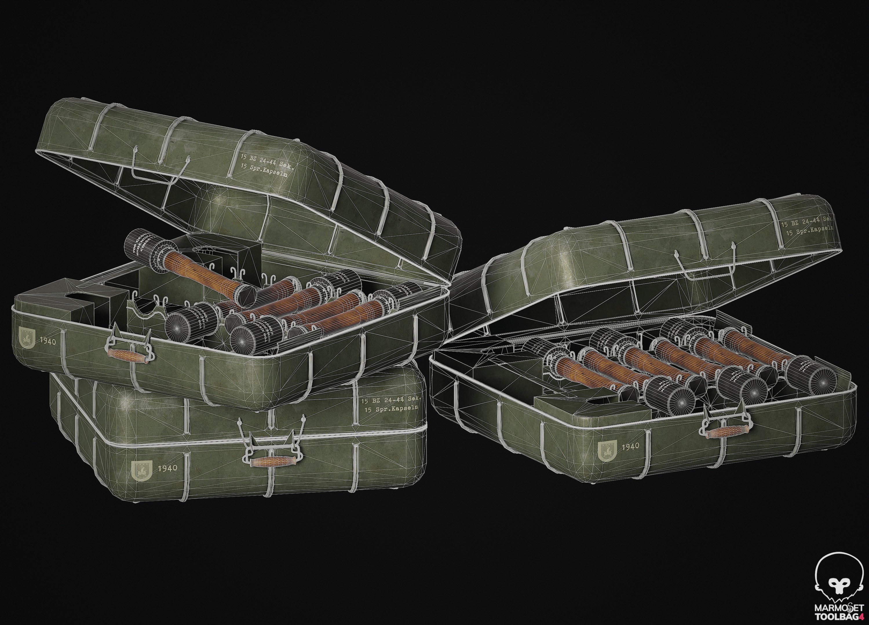 M24 Grenade Bag 3D Model 3D model_5
