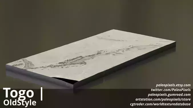 Togo Satellite Night 16k High resolution Maps and masks