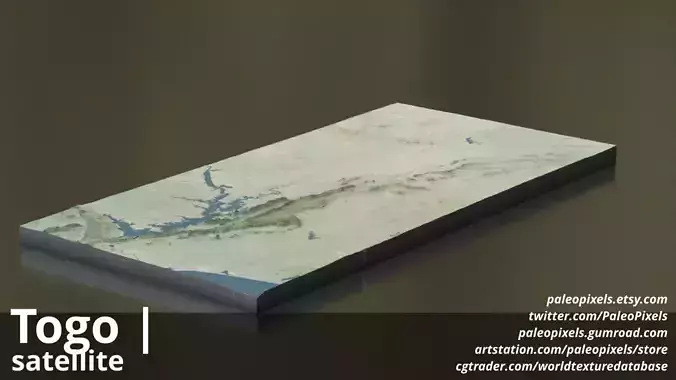 Togo Satellite Day 16k High resolution Maps and masks