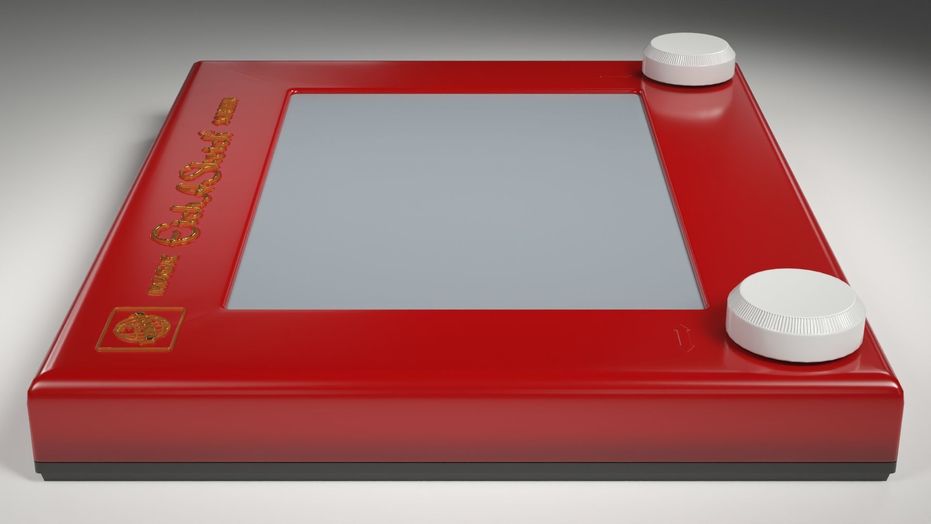 Etch A Sketch Low-poly 3D model_6