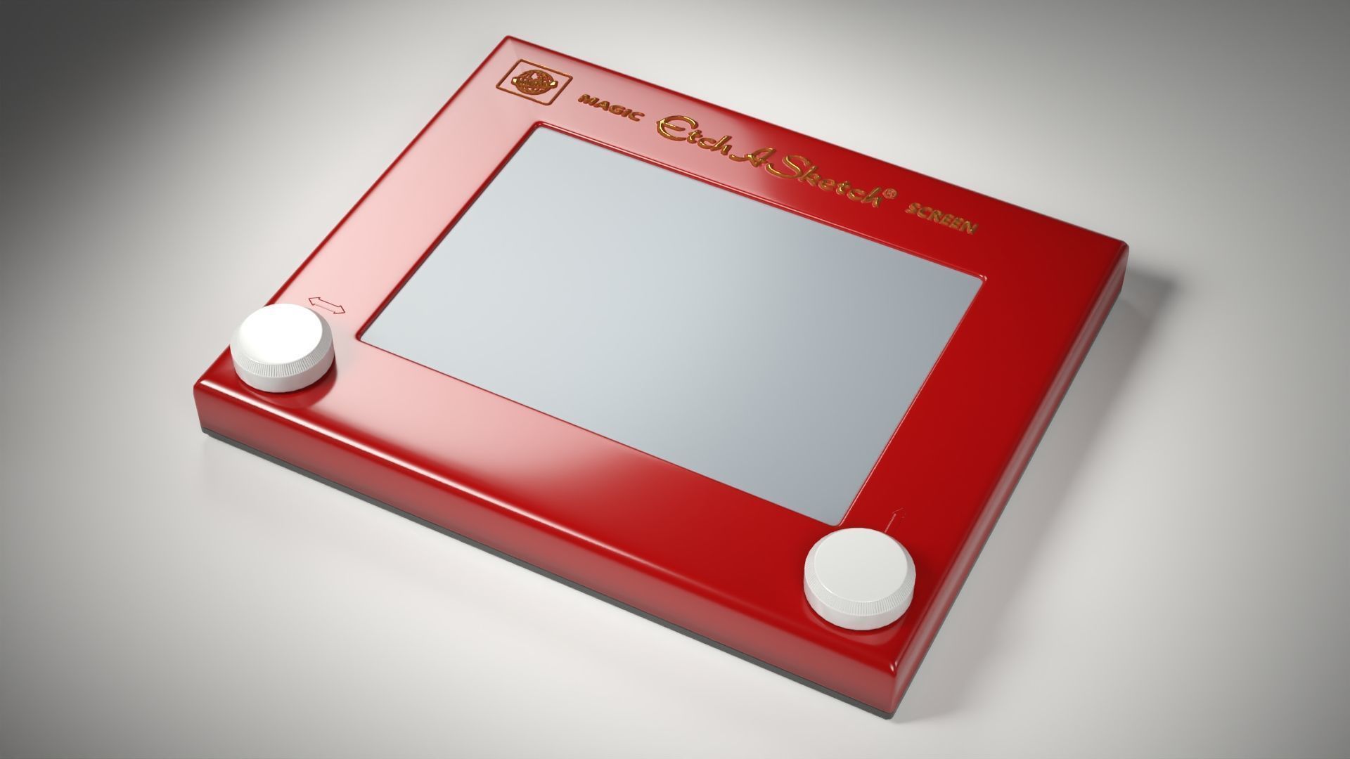 Etch A Sketch Low-poly 3D model_3