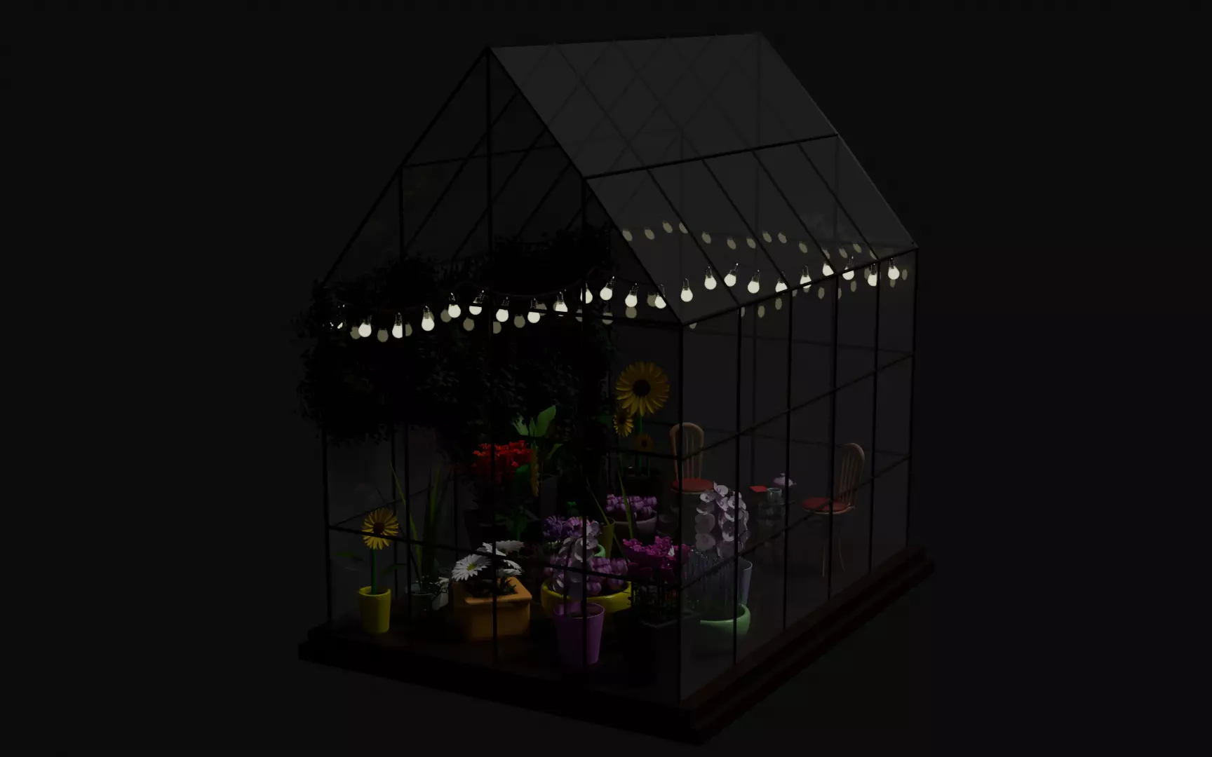 Greenhouse 3D model_0