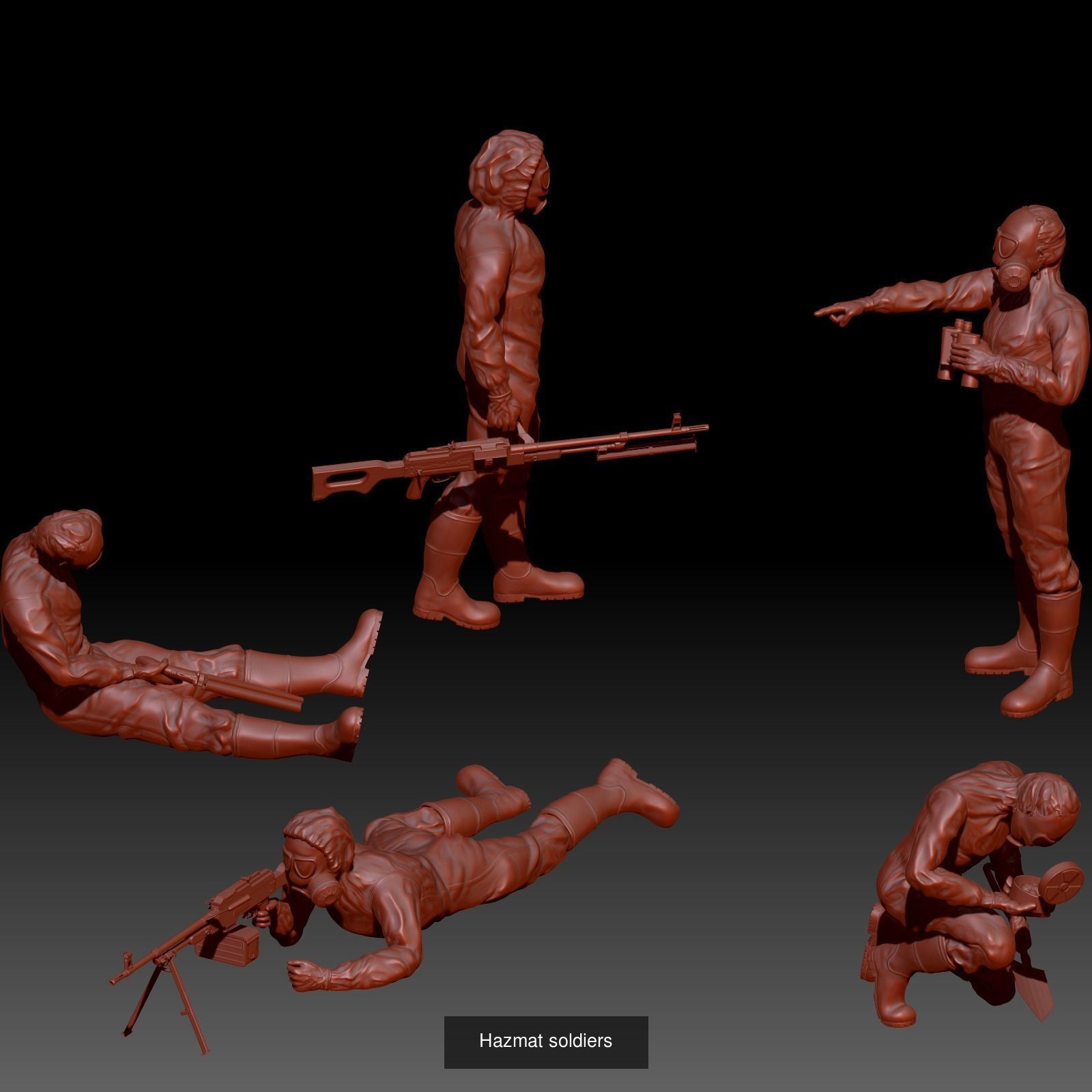 Soldiers for 3d printing 3D Model Collection_5