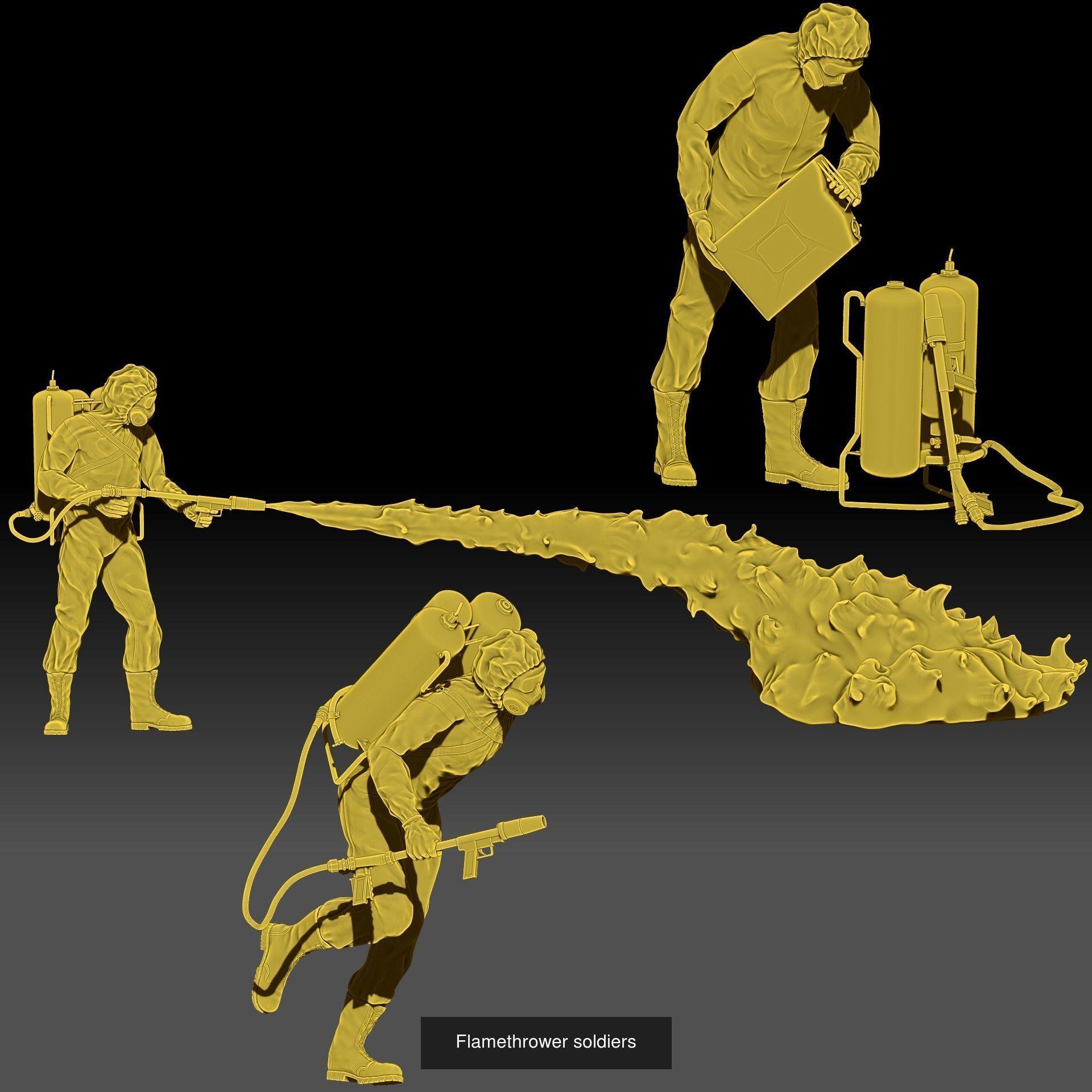 Soldiers for 3d printing 3D Model Collection_8