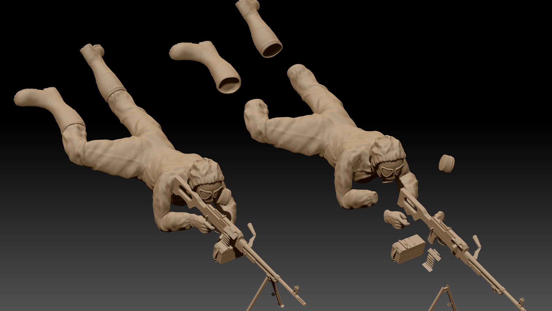 Soldiers for 3d printing 3D Model Collection_35