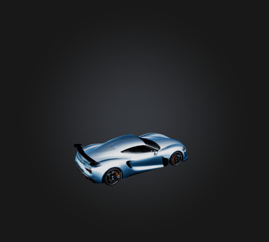 sports car Low-poly 3D model_3