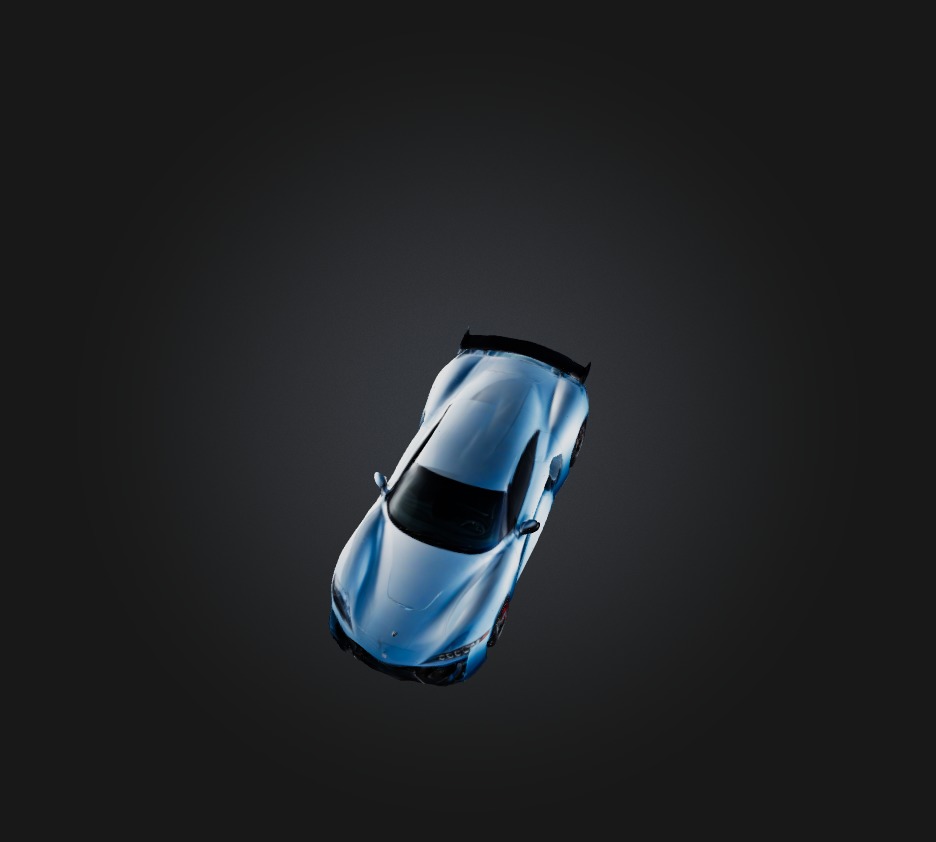 sports car Low-poly 3D model_8