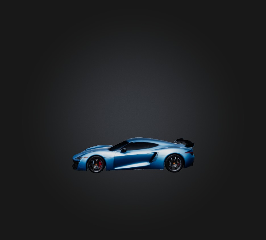sports car Low-poly 3D model_6