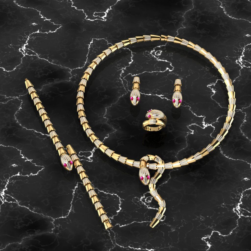 bvulgari set 3D print model_1