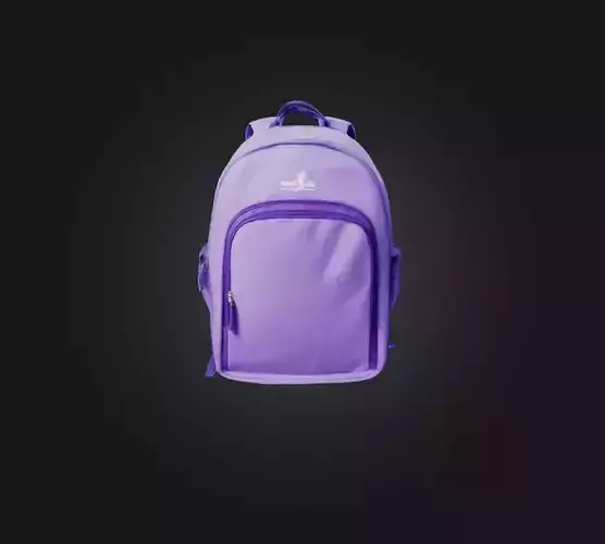 school bag Low-poly 3D model