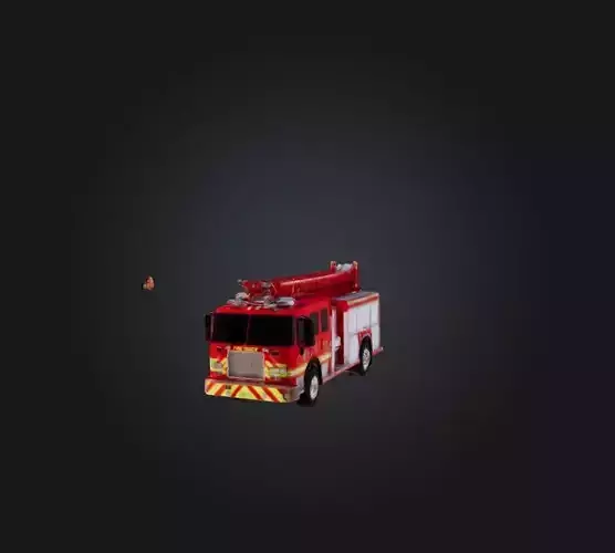 realistic fire truck