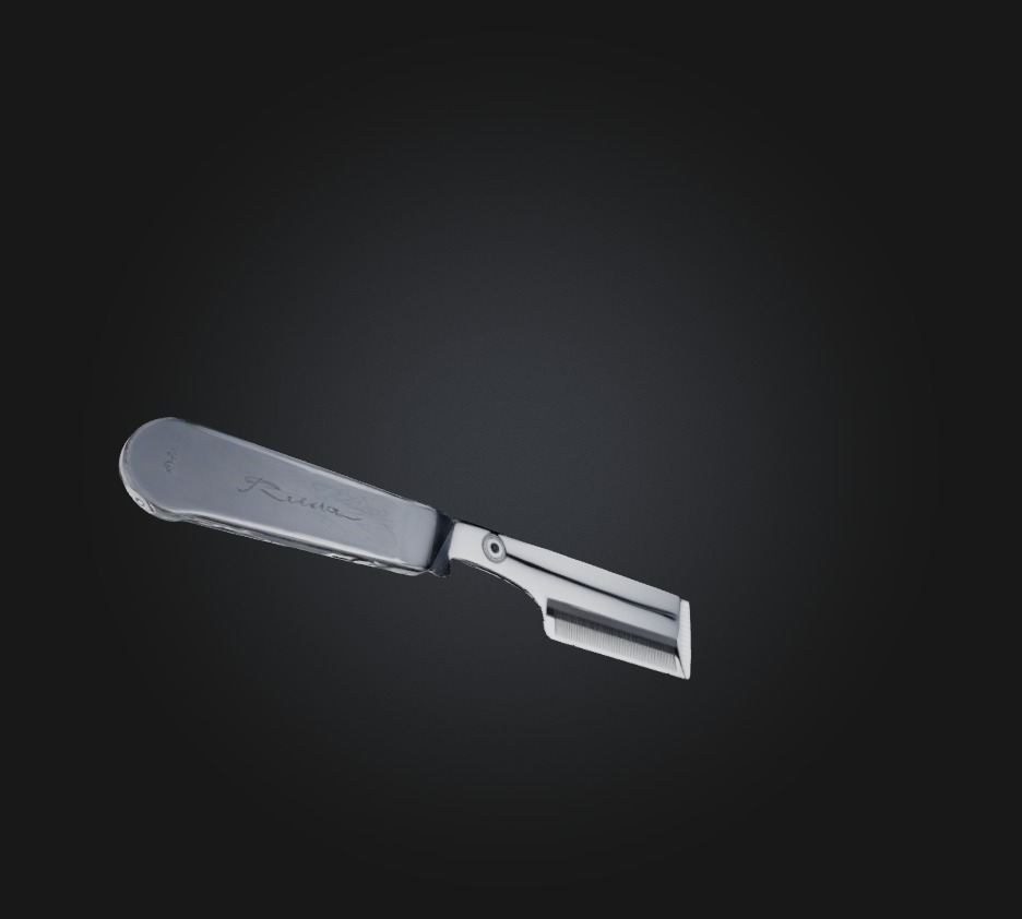 razor Low-poly 3D model_6