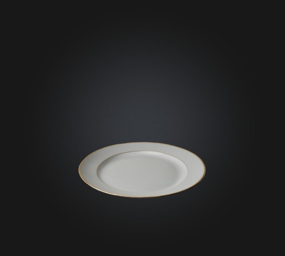 Plate Low-poly 3D model_2