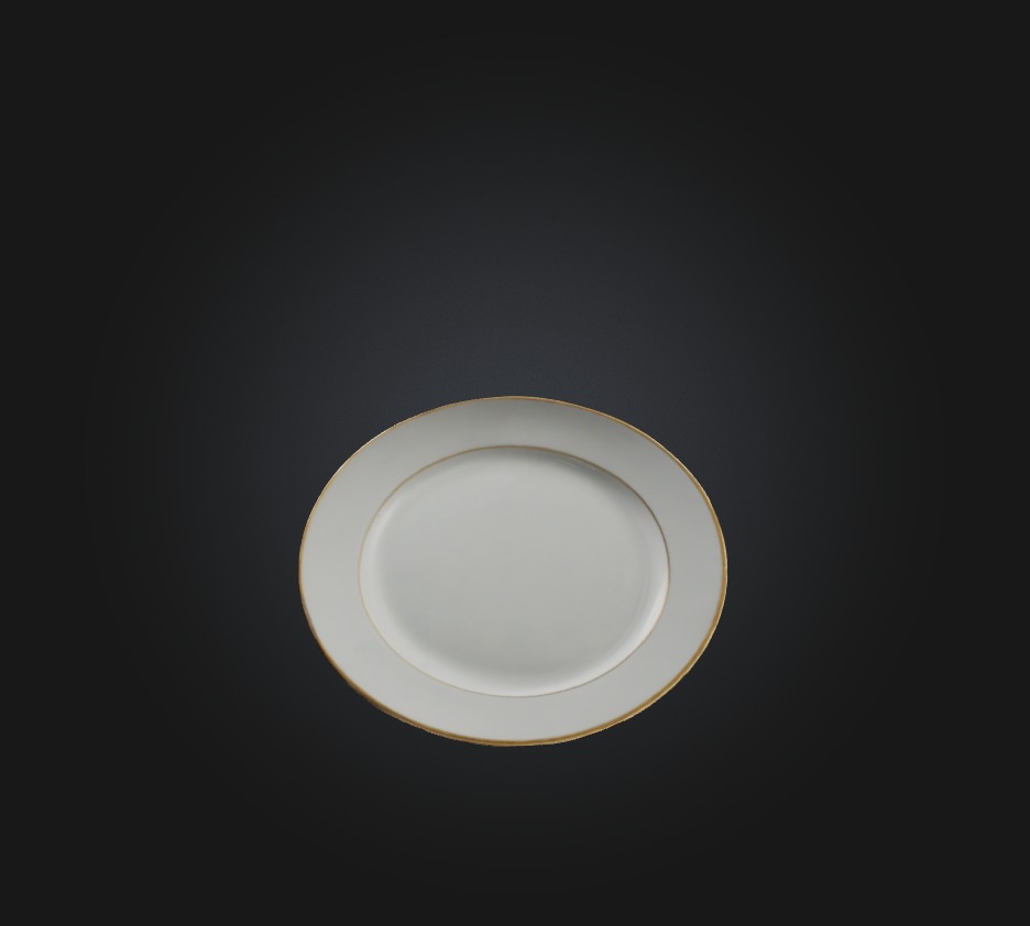 Plate Low-poly 3D model_8