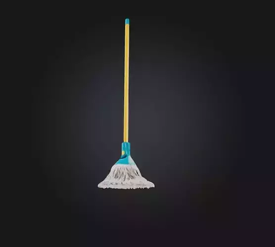 mop model Low-poly 3D model