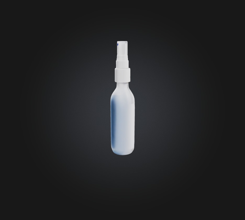 medicine spray Low-poly 3D model_4