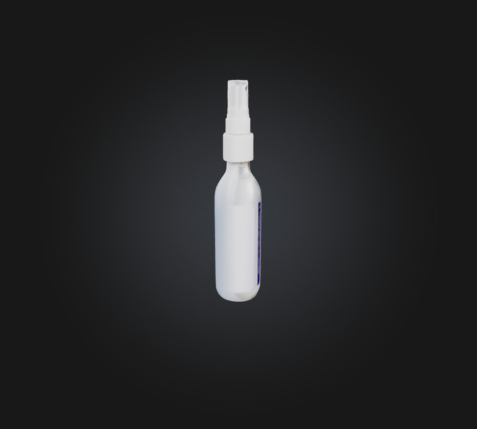 medicine spray Low-poly 3D model_3