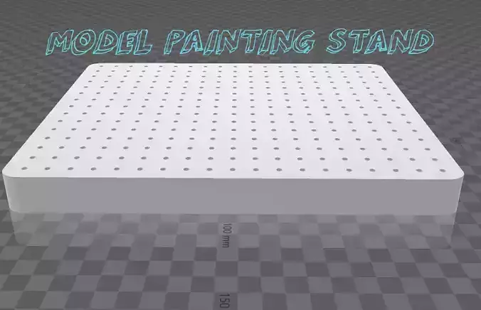 Model Painting Stand Base Holder - Large Scale STL File 
